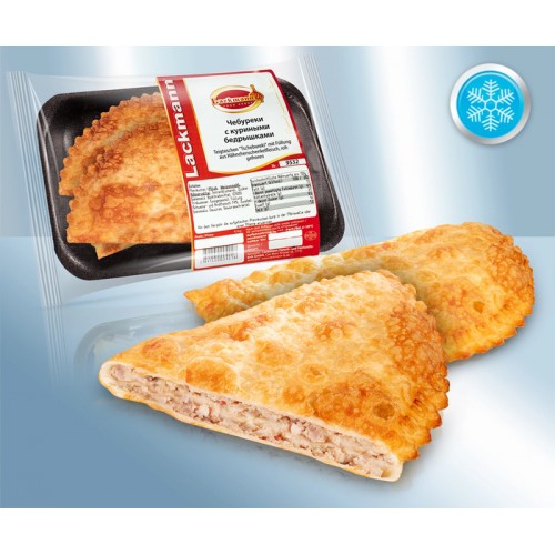 Чебуреки с куриными бедрышками, жареные, замороженные ~270г